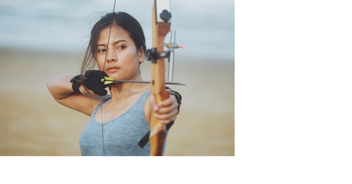 woman shooting arrow to hit her valor value